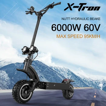 X-TRON 95 km/h Scuter Electric 6000W Pliere e scuter 60V28.6AH Scuter Lovitură Nutt Hidraulic de Frânare Scutere Electrice Adulți