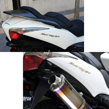 Motocicleta 3D Emblema, Insigna Decal Rezervor Roata Emblema de ARGINT ARIPA Autocolant Rezervor de Combustibil Decal Pentru Honda Silver Wing GT 250 400 600
