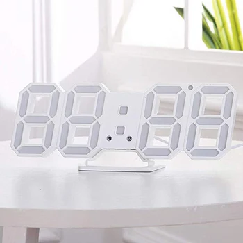 Mai nou și Modern 3D LED Digital Ceas de Perete Ceasuri de Alarmă Snooze Ceas cu termometru de 12/24 de Ore de Afișare