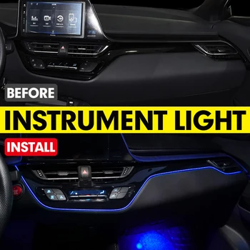 Panoul de bord Tapiterie Atmosferă de Lumină Pentru Toyota CHR 2020 2019 Interior LED Albastru Cadru de Bord Lampă Pentru Toyota C-HR 2017 2018