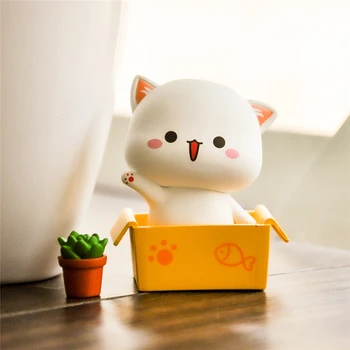 Orb cutie Autentice de Piersici cat de norocos pisica pisica drăguț serie hand-made ornamente păpușă jucărie