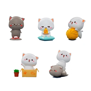 Orb cutie Autentice de Piersici cat de norocos pisica pisica drăguț serie hand-made ornamente păpușă jucărie