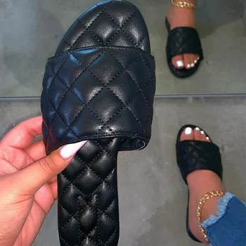 Femeile De Vară 2020 Papuci De Cauzalitate Femei Diapozitive, Flip Flops Doamnelor Flats Sandale Pantofi În Aer Liber, Plaja De Moda Papuci De Casa Pentru Femei
