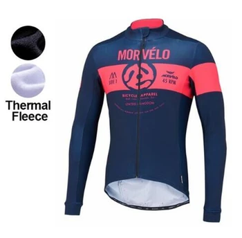 2021 morvelo termică Iarna fleece Bărbați Ciclism Jersey Haine cu Maneca Lunga jachetă MTB Maillot Ropa Ciclismo Hombre Ciclismo