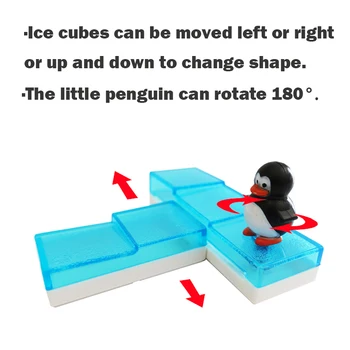 Pinguini Pe Gheata Puzzle De Alunecare Cognitive Construirea De Calificare Calea-Clădire Călători Jocuri De Bord De 48 De Provocare Cu Soluție Pentru Vârstele De 6