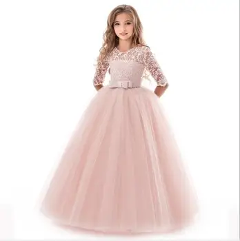 Rochii Pentru Fete Timp De Domnisoare De Onoare Copii Fete Dress Copii Printesa Rochie De Petrecere Rochie De Mireasa 5-12 Ani Vestido