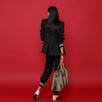 Noua moda femei creion pantaloni temperament costum confortabil de înaltă calitate stil de lucru de epocă elegant trend libere birou gâfâi costume