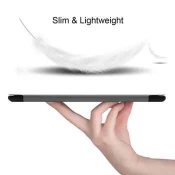 Caz Pentru Samsung Galaxy Tab 10.1 2019 T510 T515 SM-T510 Acoperi Funda Tabletă Subțire de Protecție Stand Piele Shell +Stylus+folie