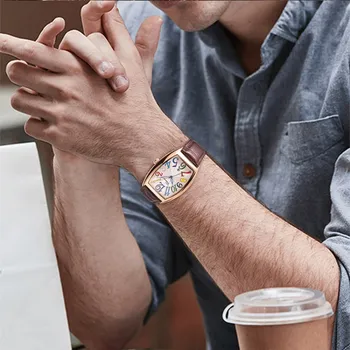 Bărbați Ceas de Lux de Top CHENXI Brand Bena din Piele Cuarț Impermeabil Ceasuri de Moda de Afaceri Data Masculin Ceas Relogio Masculino