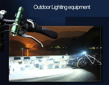 Arc Bricheta cu aprindere funcție Înaltă calitate LED-uri Lanterna include baterie Reîncărcabilă 18650 baterie litiu cu Zoom Lanterna lumini