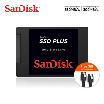 SanDisk SSD Plus SATA 3.0 6Gb/s Intern Solid 120GB 240 GB 480GB 1TB 2.5