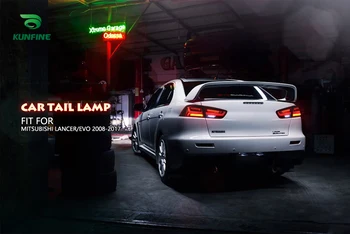 Coada de mașini de Asamblare de Lumină Pentru Mitsubshi Lancer/EVO 2008-2017 taillihgt Lumina de Frână Cu Transformarea Semnal luminos cu led-uri Auto Coada lumina