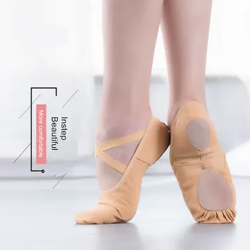 Femeile Dans Modern Dans Pantofi de Balet, Pantofi Dansatoare Cântec de sex Feminin Adult Panza Practică Moale Pantofi de Gimnastică Pisica cu Gheare Pantofi