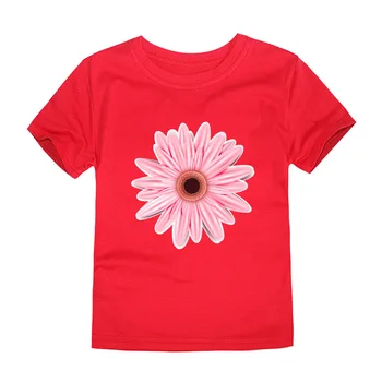 12 Culori Fete Daisy Floare Tricouri Copii Florale Topuri de Vara Tricou pentru Copii Imbracaminte de Vara Copii Poartă Flori Tees