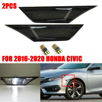Pentru perioada 2016-2019 Honda Civic Sedan Coupe Hatchback Afumat Parte Fender Lampă de Semnalizare cu LED-uri Bec pentru Masina