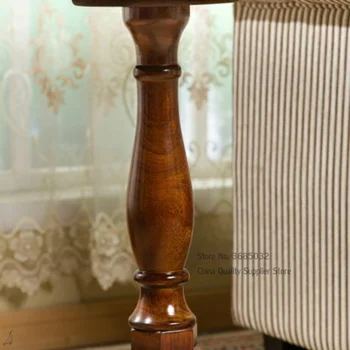 Lemn masiv Măsuță Rotundă American Canapea Partea de Masă în stil European Simplă Masă Rotundă de Cafea masuta de Cafea Mic Colțul din Partea de Co
