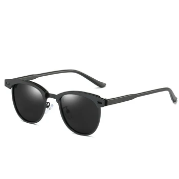 2019 Nou ochelari de Soare pentru Femei de Moda de Design Vintage Aliaj de ochelari de Soare pentru Barbati Ochelari de Soare Polarizat 4171 UV400 Rotund Nuante pentru Femei