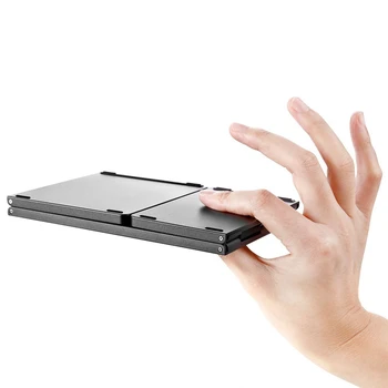 Mini Compact Triple Tastatură Pliere Portabil pentru Matepad M6 Rece Wireless Tableta Telefon Tastatura Cu Mouse Touchpad-ul Vânzare Fierbinte