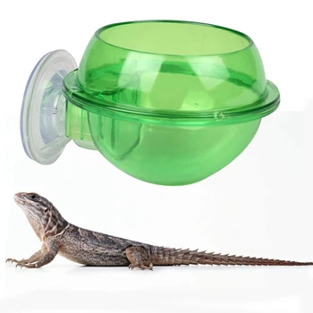 Hot 2 BUC ventuza Reptile Alimentator Margine Accesorii Consumabile Translucid Anti-Evadare fel de Mâncare pentru Cameleon Șopârlă Gecko