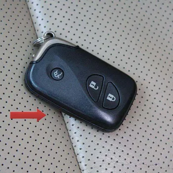 Din piele de caz-cheie cheie acoperire pentru Lexus RX E LX GX GT start stop motor sistem de cheie lanț capota 3 butoane cheie de mașină caz