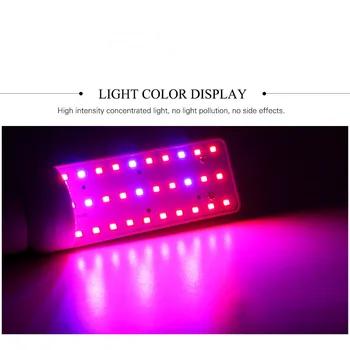 Full Spectrum LED Cresterea Plantelor Lampa E27 Șurub Rotativ Interpolate Lumină LED-uri Lampă de 40 margele de LED 6W