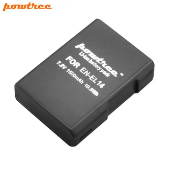 Powtree 1500mAh EN-EL14 en-el14 Baterie + Dual USB Încărcător Pentru nikon d5200 baterie P7800,P7700,P7100,P7000,D5500,D5300,D5200 L15