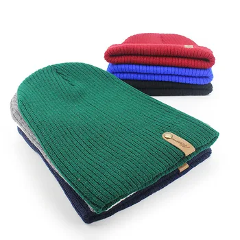 Unisex Tricotate Skuilles Căciuli Capace De Toamna Iarna Femei Bărbați Pălării În Aer Liber Solid Verde Negru Alb Tata Pac Cagulă Pe Cap Pălăria
