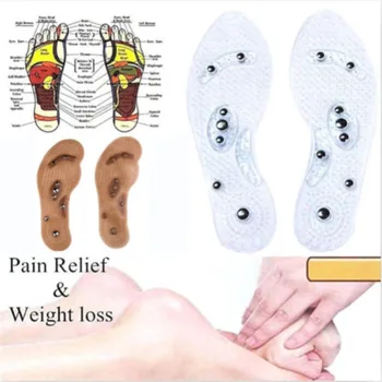Noi Picior de Îngrijire Perna de corp Slăbire Pad Gel de Terapie Presopunctura nou masaj cushion insole Presopunctura Slăbire Tălpi