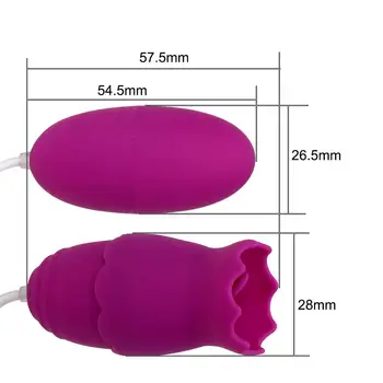 Movconly Limba Vibratoare 11 Moduri de Alimentare USB Vibratoare Ou de G-spot Masaj Lins Stimulator Clitoris Jucarii Sexuale