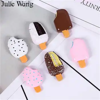 Julie Wang 20BUC Rășină Mixtă Înghețată Înghețată Farmece Alimente Artificiale Noroi Pandantive Bijuterii Accesorii masa Decor de Masă elemente de Recuzită