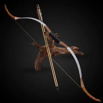 Tir cu Arcul tradițional Arc Pură Manual Arc Recurve 25-50lbs Lemn Longbow pentru Vânătoare de Fotografiere în aer liber Țintă