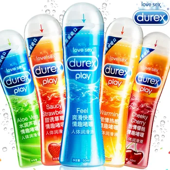 Autentic Durex lubrifiant, plăcută senzație, senzație de căldură, fructe 50mlky corpul lubrifiant, ylang aloe lubrifiant.