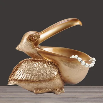 Creație În Stil European, Moale Pelican Depozitare Bijuterii, Ornamente Colectarea De Rasina De Artizanat Placă De Bomboane