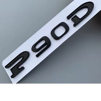 SEEYULE Negru Mat Deplasare Masina Emblema Logo-ul Autocolant 85 90 P85D P90D P100D 85D 90D 100D Accesorii pentru Tesla Model S Model X