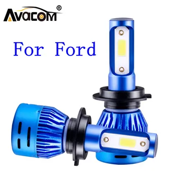 2 buc LED H11, H7 Far Auto cu LED H4 H1 12V Lampă Auto COB/DOB 6500K 72W Pentru Ford Fiesta/Freestar/Falcon/Fusion/Mondeo/Fiesta