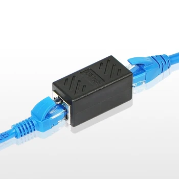5pcs Femeie la Femeie Rețea LAN Conector Adaptor Cuplaj Extender Ethernet RJ45 Cablu de Extensie Converter