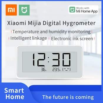 Xiaomi Mijia BT4.0 Bluetooth digital Temperatura higrometru ceas Mi Smart Home LCD Termometru Umiditate Metru