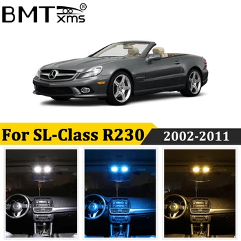 BMTxms 17Pcs LED-uri Auto de Interior Dome Light Kit Canbus Pentru Mercedes Benz SL-class R230 SL500 SL600 sl55-ul AMG 2002-2011 Lampă Auto
