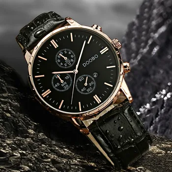 Nouă Bărbați Ceas DOOBO Brand de Top Luxury Mens Cuarț Ceasuri de mână de sex Masculin din Piele Militar Data Sport Ceasuri Relogio Masculino