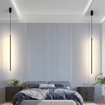 Nordic pandantiv cu LED-uri lumini de Acasă Decorare Dormitor Noptieră Lampi Camera de zi Lampa Loft Atârnă lampa de Iluminat Interior Agățat