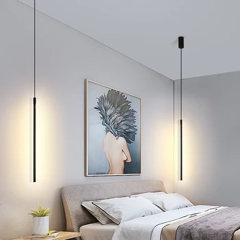 Nordic pandantiv cu LED-uri lumini de Acasă Decorare Dormitor Noptieră Lampi Camera de zi Lampa Loft Atârnă lampa de Iluminat Interior Agățat