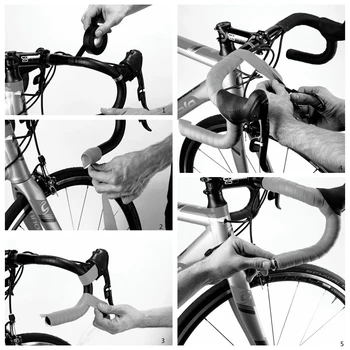 Ghidon bicicleta cu bicicleta drum EVA ghidon cu non-alunecare de respirabil capacul curelei de fix centura de ciclism accesorii pentru biciclete