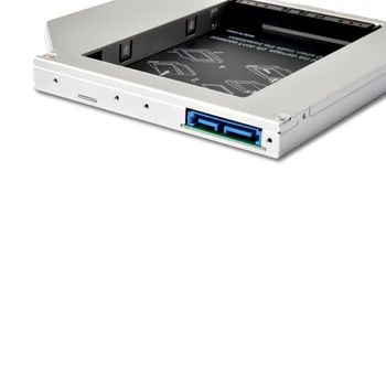 DeepFox 12,7 mm 2 HDD Caddy SATA la SATA 2.5 Cabina Pentru Laptop DVD-ROM Optibay Adaptor SSD Hard Disk Disc de Aluminiu Caz