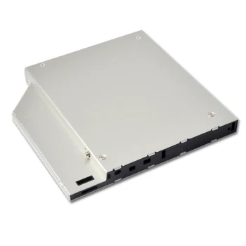 DeepFox 12,7 mm 2 HDD Caddy SATA la SATA 2.5 Cabina Pentru Laptop DVD-ROM Optibay Adaptor SSD Hard Disk Disc de Aluminiu Caz
