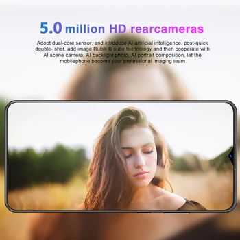 SOYES S21U Telefoane Mobile 6.7 inch Ecran Complet Smartphone-uri de 32GB Hexa Core Android10.0 4800mAh Versiune Globală Telefoane mobile 3 Camera