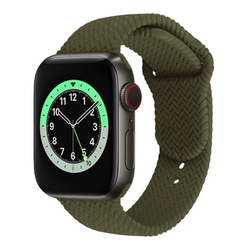 Noul Sport band Pentru Apple watch 44mm 40mm 38mm 42mm Împletite vene Silicon smartwatch-bratara Curea iWatch seria 6 5 Î 4 3 2