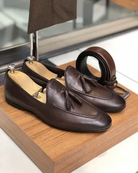 Pantofi barbati Nou pentru 2020 Bărbați de Înaltă Calitate din Piele Pu de Siguranță de Pantofi de Moda de sex Masculin Vinage Classic Loafer Pantofi Soulier Homme HG203