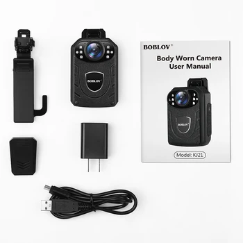 BOBLOV Camera de Poliție KJ21 64G HD1296P Portabil Corp Cam de Pază Mini Comcorders Night Vision DVR Recorder Politie Kamera