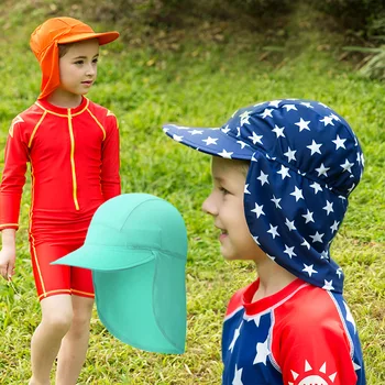 Soarele de vară Cap 3-10ani, Respirabil Ureche de Protecție Pliabil Uscat Rapid Pălărie Impermeabilă Copii Fete Băiat în aer liber Palarie de Soare Capac Fierbinte de Vânzare