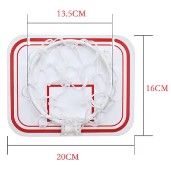Agățat de Baschet Perete Hoop Rim Pentru Exterior +Interior Pliere Plastic MINI Baschet Cadru+Standard Nailon Cos de Baschet Net